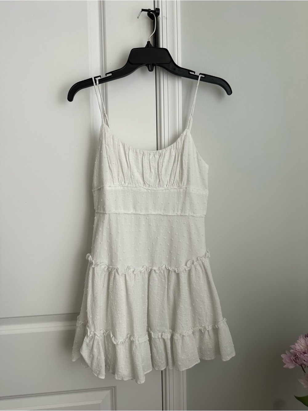 Selfie Leslie white Spaghetti Strap Dress